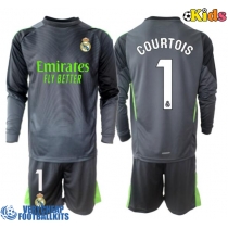 Real Madrid Thibaut Courtois #1 Goalkeeper Replica Third Minikit 2025-26 Long Sleeve (+ pants)